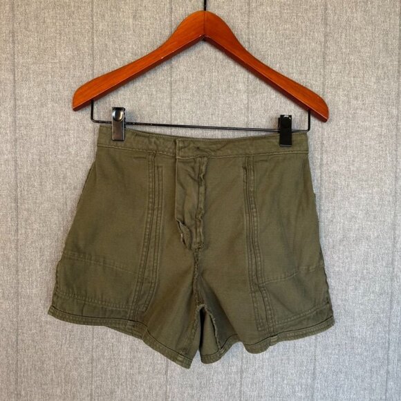 Banana Republic Factory Olive High Waist Shorts - Picture 5 of 10